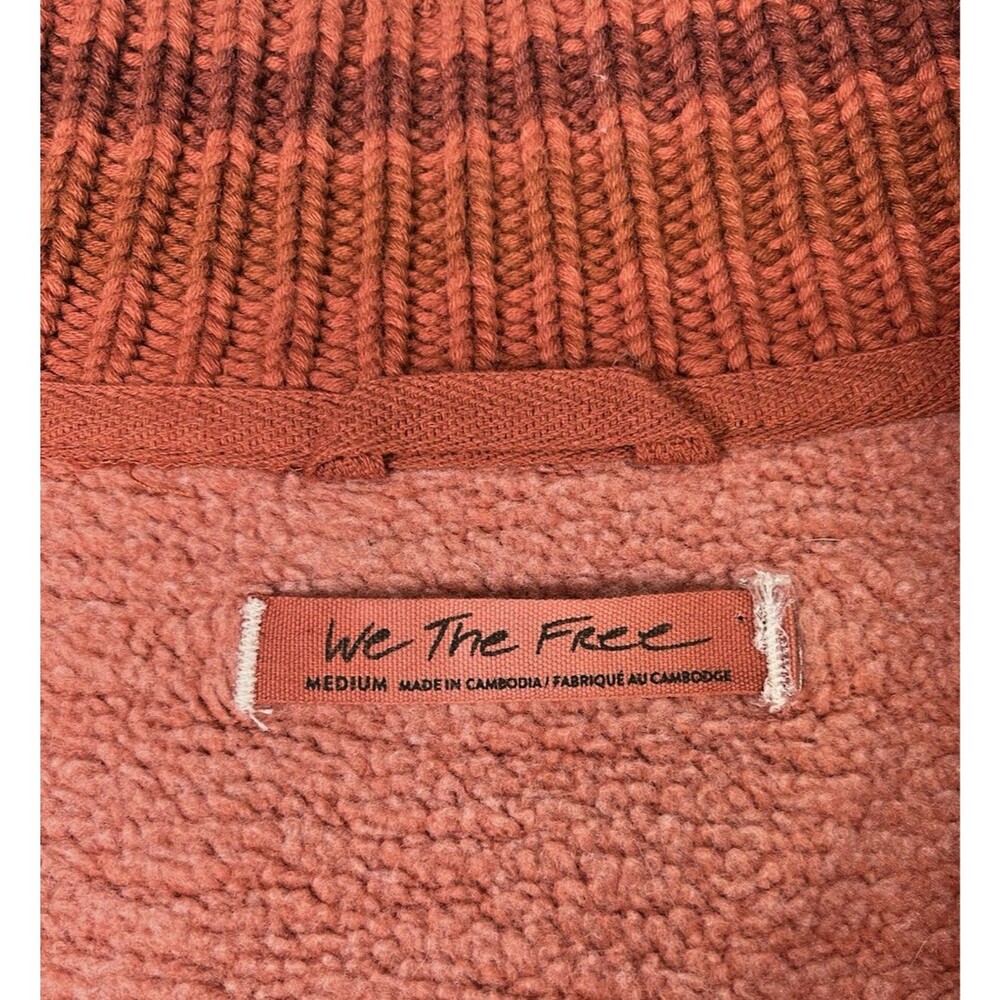 We The Free NWOT womens collegiate jacket sz M snap closure clay classic school - Picture 3 of 8